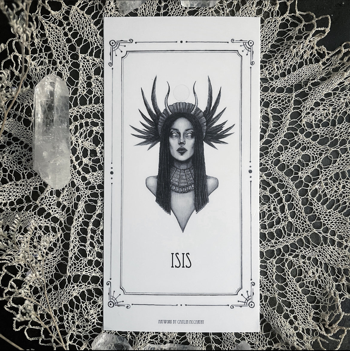 Isis Devotional Candle Sticker - 3x6” High Quality Vinyl Sticker