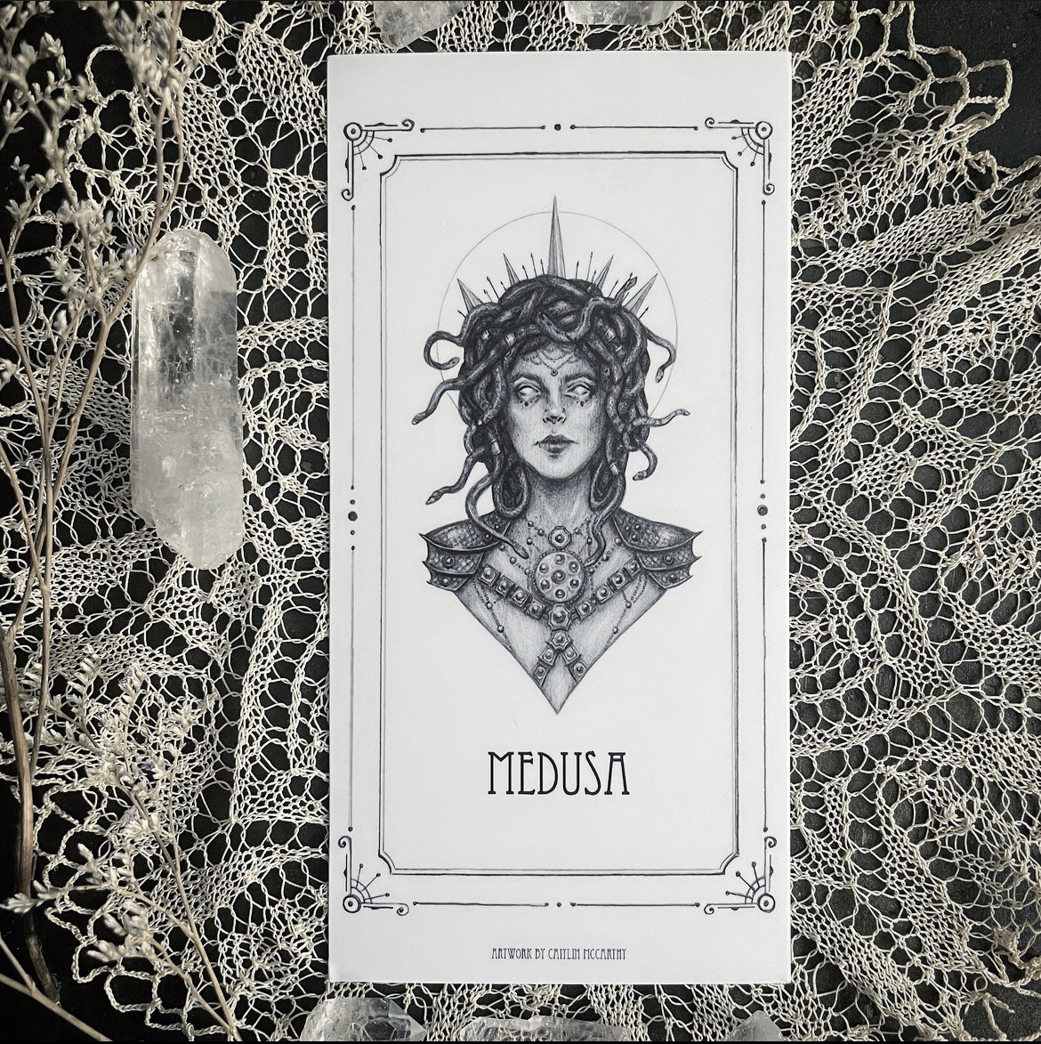 Medusa Devotional Candle Sticker - 3x6” High Quality Vinyl Sticker