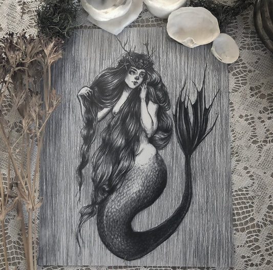 Mermaid Queen- Fine Art Print