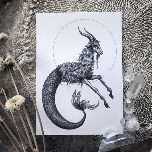 Capricorn Zodiac - Fine Art Print