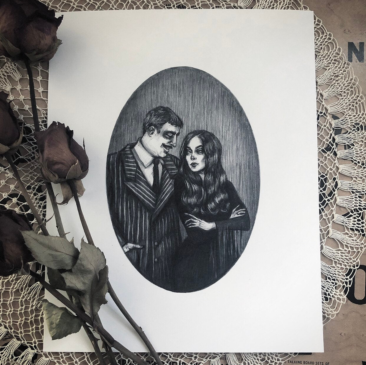 Cara Mia - Fine Art Print - Gomez & Morticia