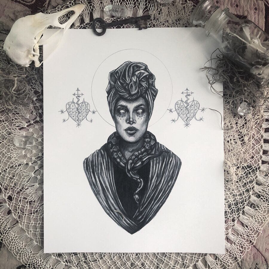 Marie Laveau the Voodoo Queen - Fine Art Print