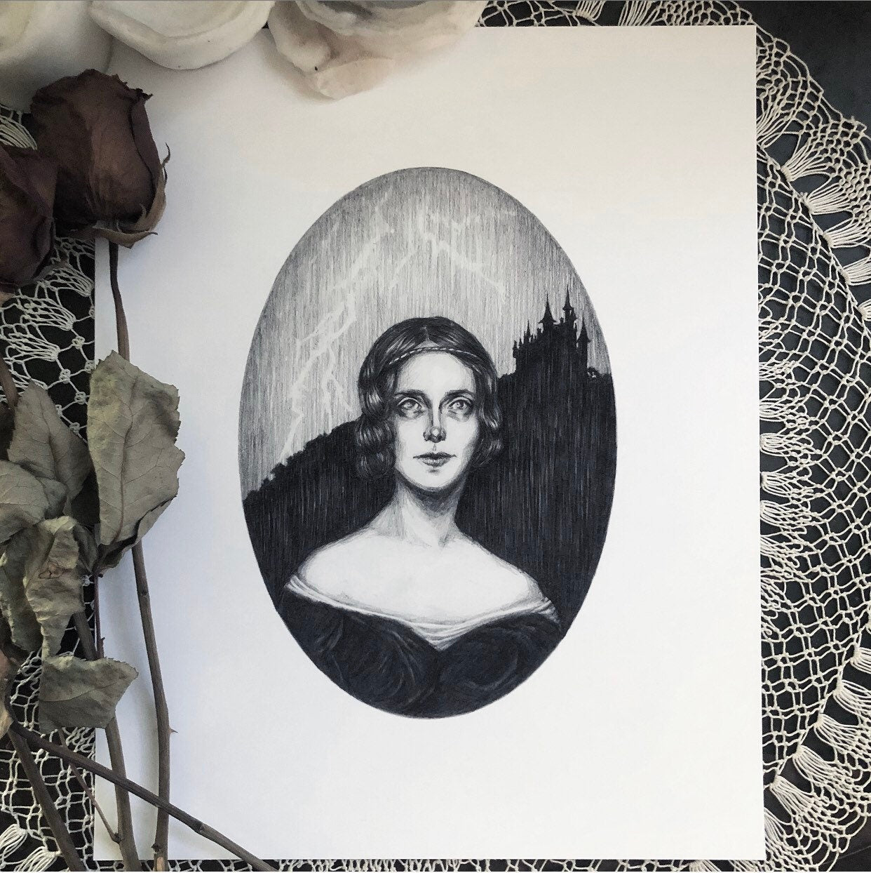 Mary Shelley - Fine Art Print