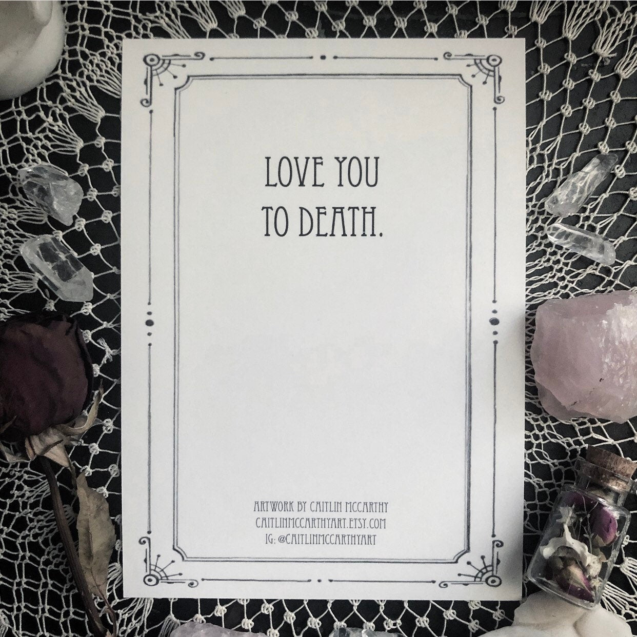 The Love Witch Card - 5x7” Double Sided Card