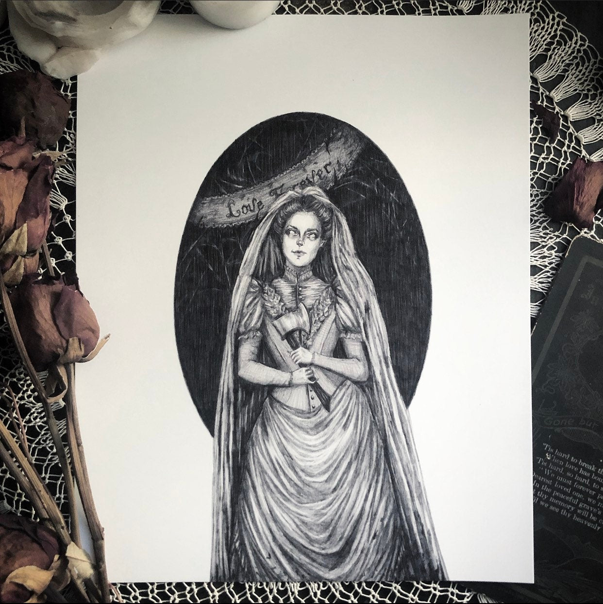 Black Widow Bride - Fine Art Print