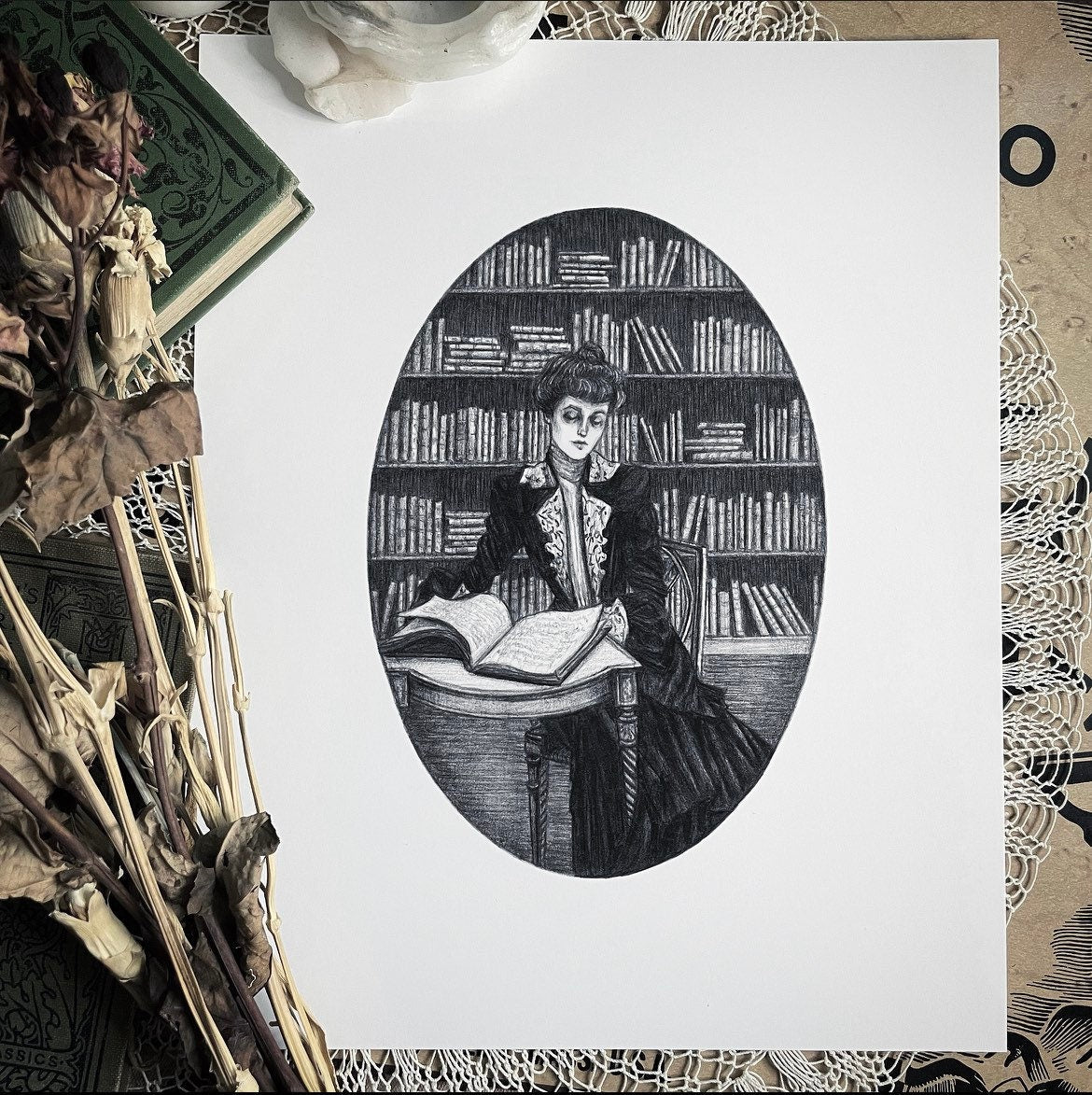 The Midnight Library - Fine Art Print