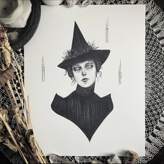 Candlelight Witch - Fine Art Print