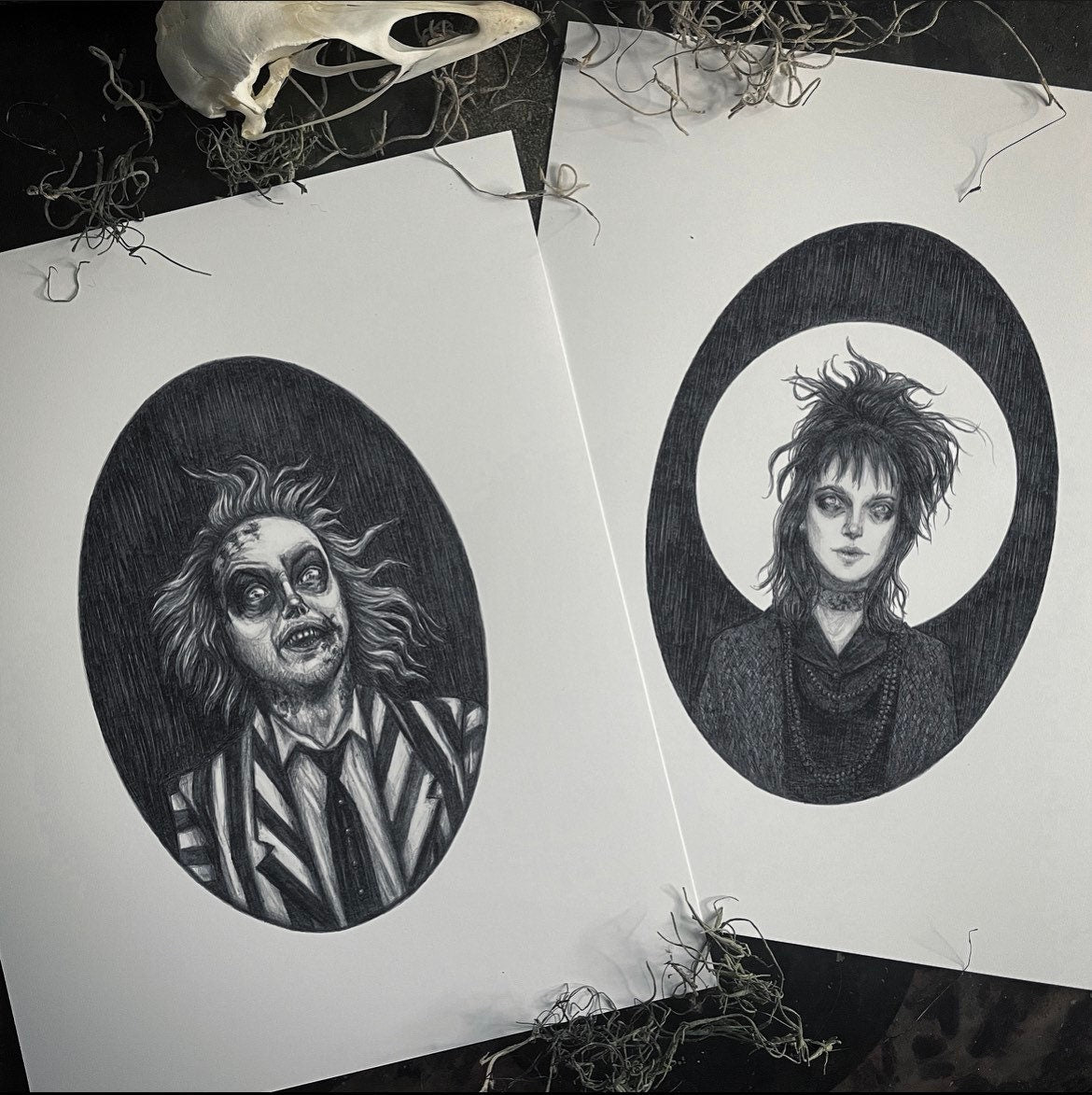 Beetlejuice & Lydia - Fine Art Print Set