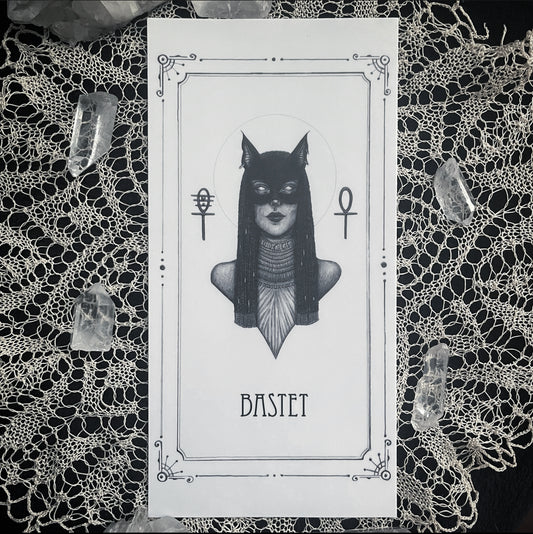 Bastet Devotional Candle Sticker - 3x6” High Quality Vinyl Sticker